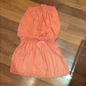 Melissa odaebash mini strapless coverup.